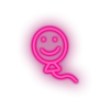 pink smiley balloon toys children smile family play face child kid baby toy led neon factory