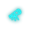 ice_blue telescope led adventure astronomy observation outer space space telescope view neon factory