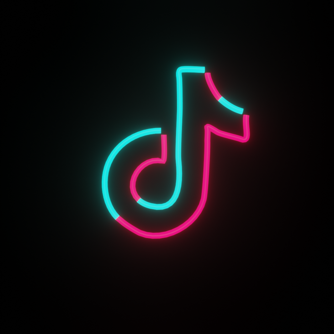 tiktok neon sign