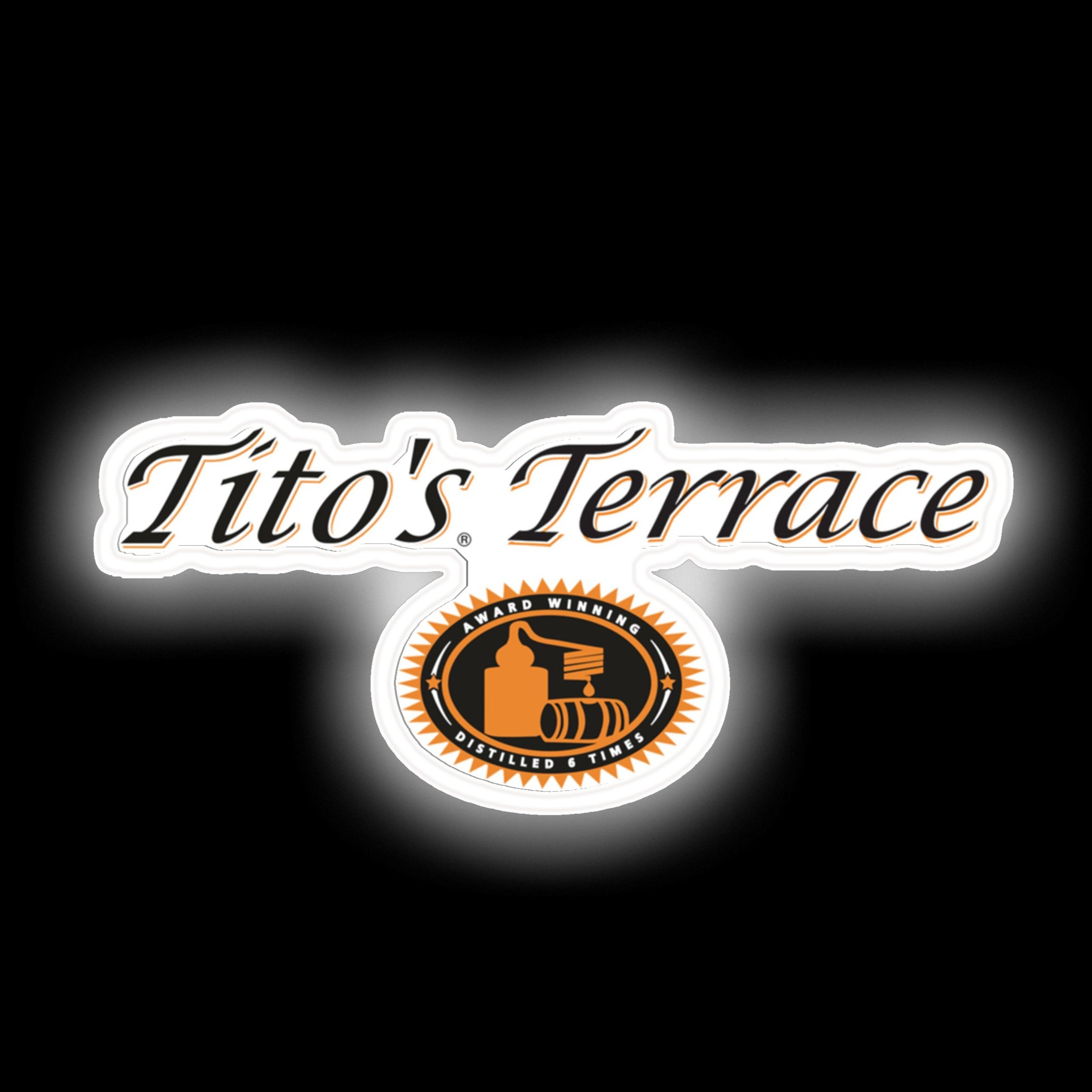 Tito's terrace neon sign