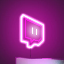 Twitch neon sign for wall