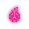 pink video game bowl ghost led neon factory