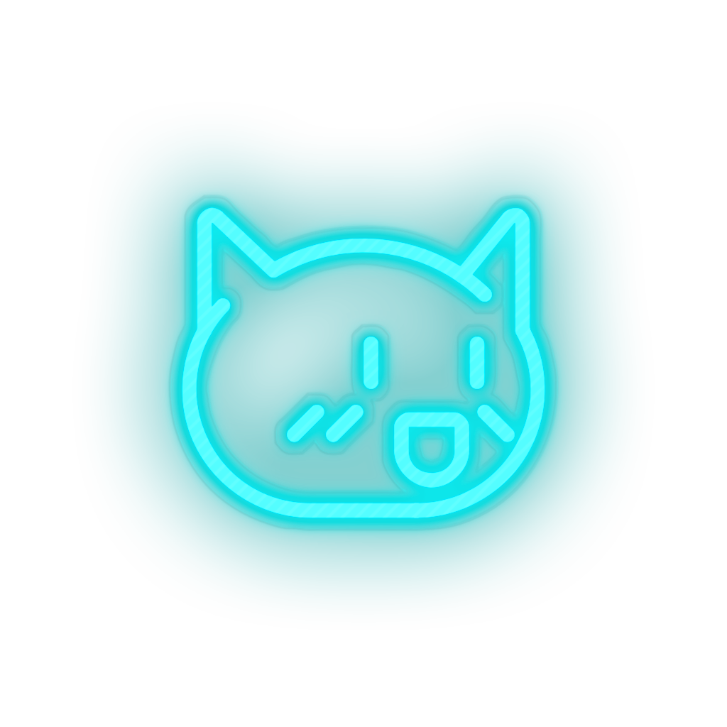 video game cat Neon led factory