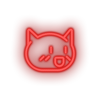 red video game cat led neon factory