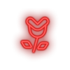 red video game flower enemy led neon factory