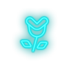 ice_blue video game flower enemy led neon factory