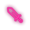 pink video game sword led neon factory