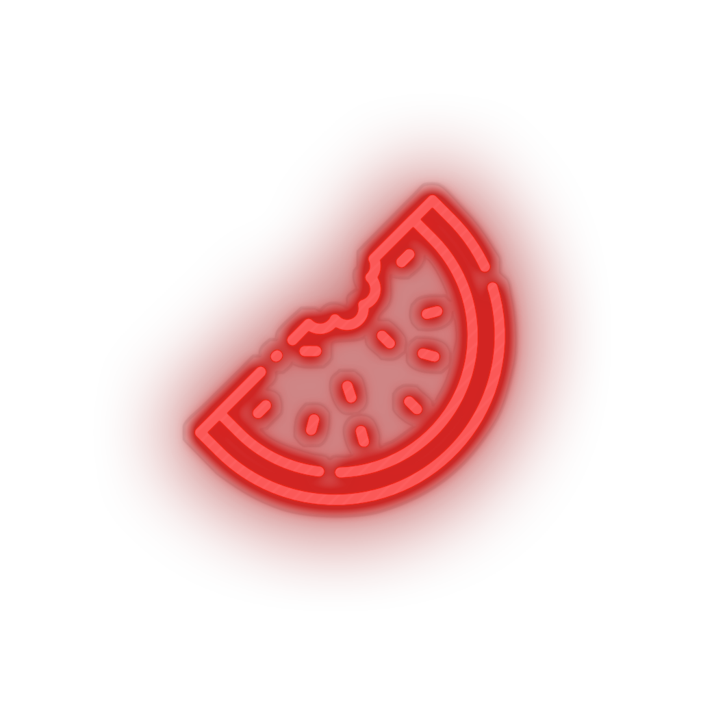 red water_melon led beach fruit fruit slice holiday summer vacation watermelon neon factory