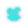 ice_blue whale led animal beach holiday summer tail vacation whale neon factory